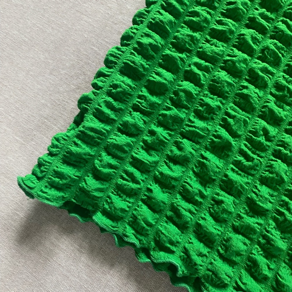 Poof! Vintage Green Textured Short Sleeve Top - Picture 4 of 7